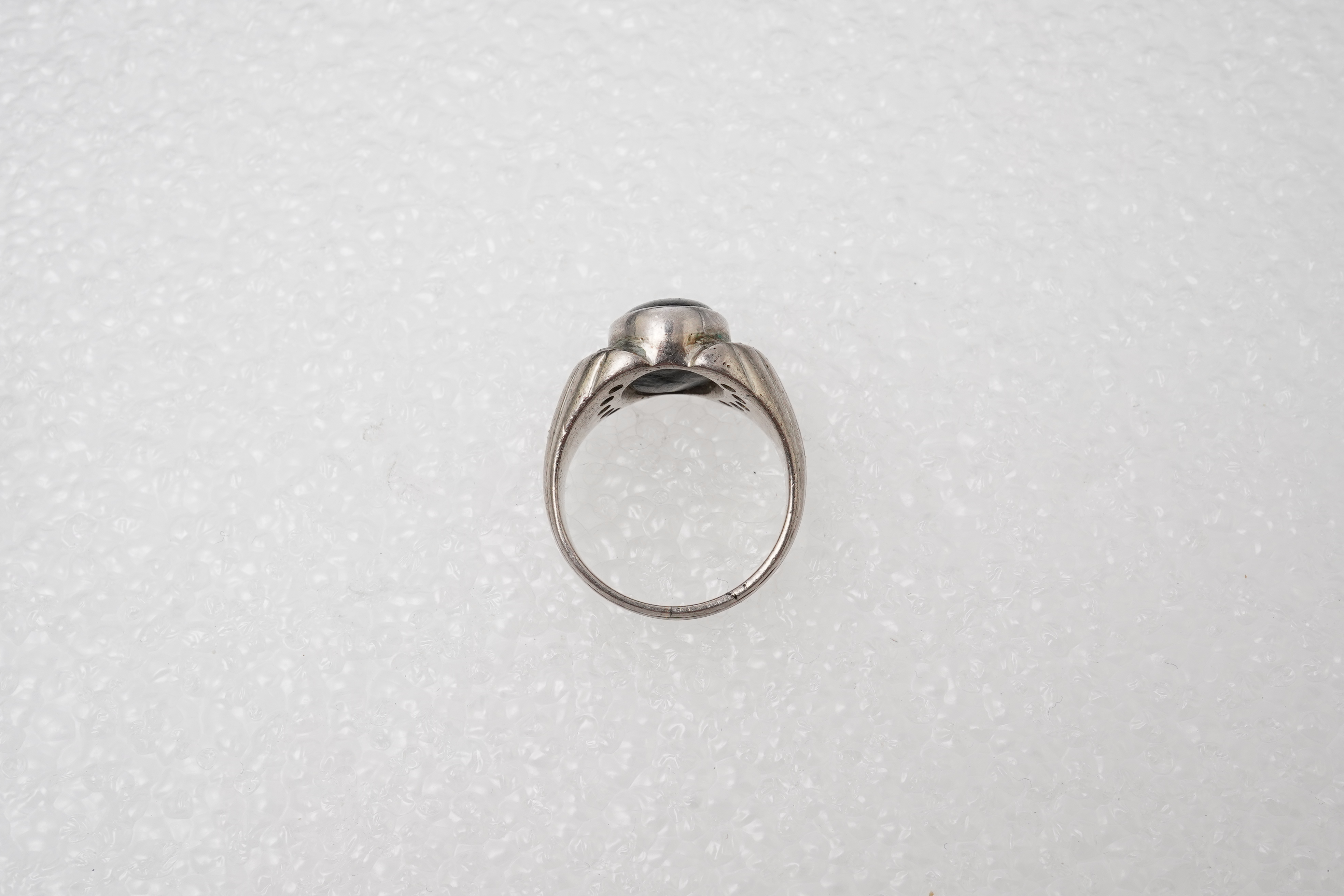 A star sapphire and diamond dress ring, mid 20th century